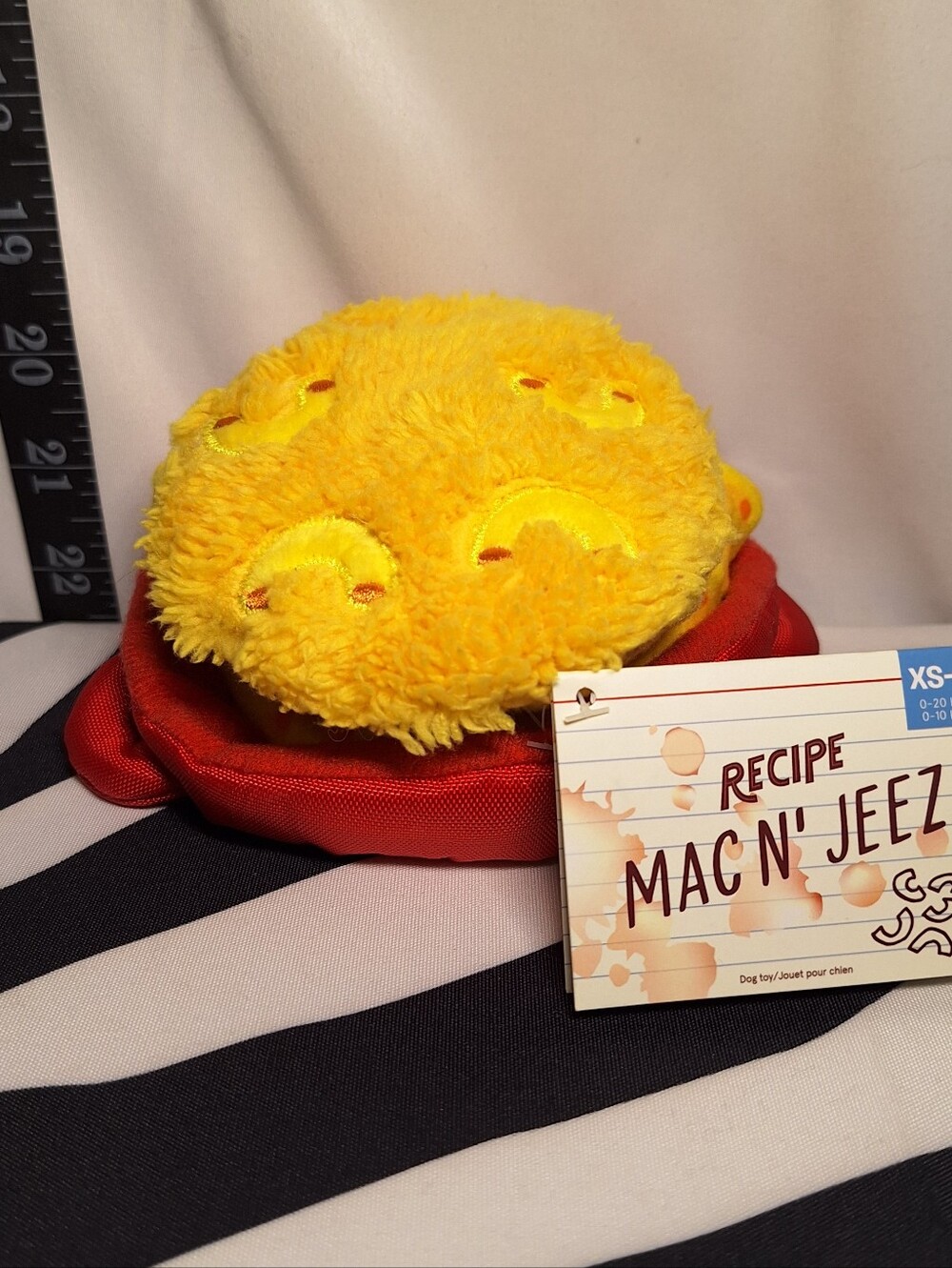 NWT Bark Mac N' Jeez Dog Toy XS-S